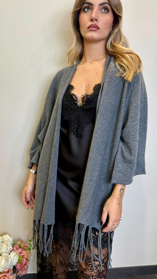 Cardigan Frange Kontatto
