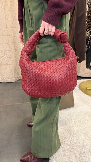 Borsa Intreccio Vera Pelle