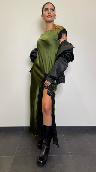 Abito Satin Pizzo Motel