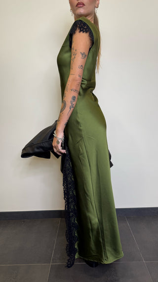 Abito Satin Pizzo Motel