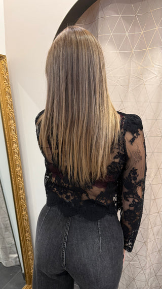 Camicia In Pizzo Tensione In