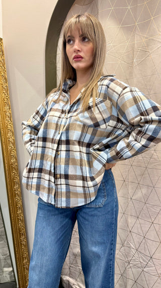 Camicia Check Tensione In