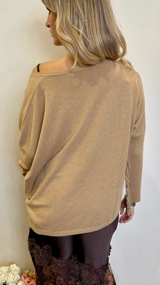 Maglia Crop Frange Kontatto