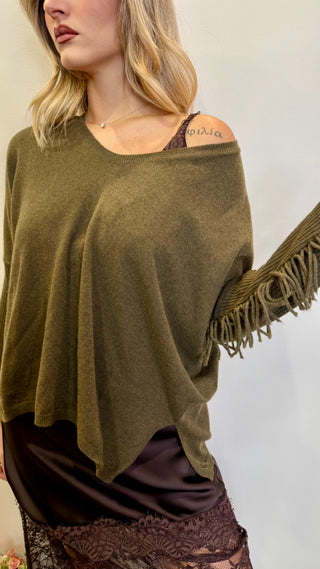 Maglia Crop Frange Kontatto
