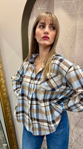 Camicia Check Tensione In
