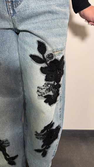 Jeans Annarock con applicazioni