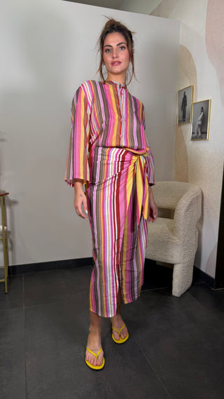 Gonna lunga multicolor Tensione in
