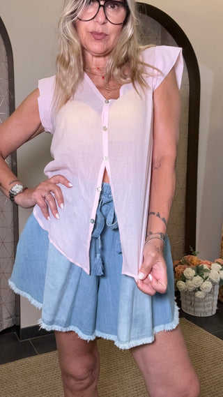 Camicia tensione in mussola nodo