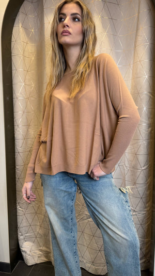 Maglia Scollo A Barca Over Kontatto