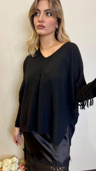 Maglia Crop Frange Kontatto