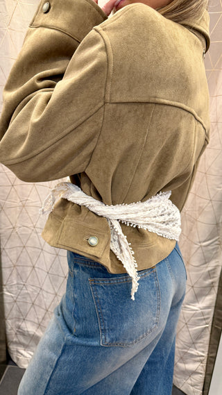 Giacca In Eco Daino Souvenir