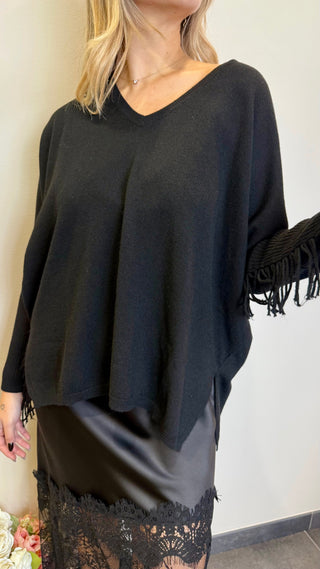 Maglia Crop Frange Kontatto