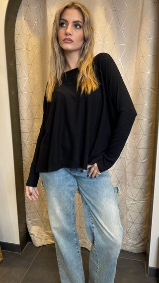 Maglia Scollo A Barca Over Kontatto