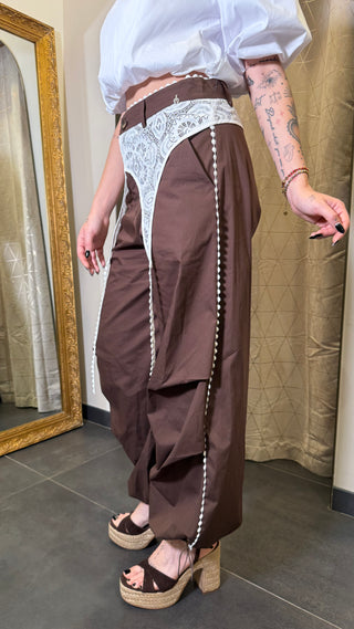 Pantalone dettaglio guêpière