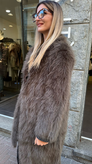 Cappotto in Ecofur Reversibile