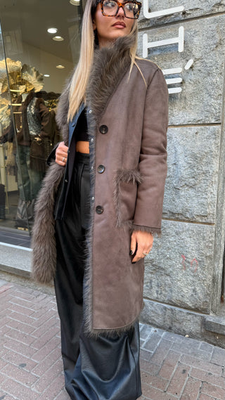 Cappotto in Ecofur Reversibile