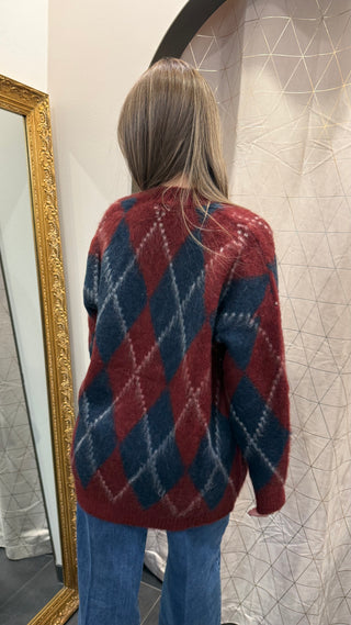Cardigan Rombi Over