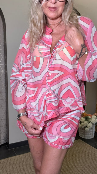 Camicia tensione in fantasia