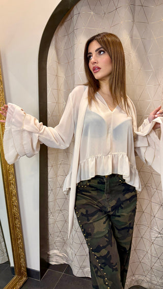 Camicia Rouches Anna Rock