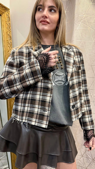 Blazer Check Crop Souvenir