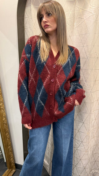 Cardigan Rombi Over