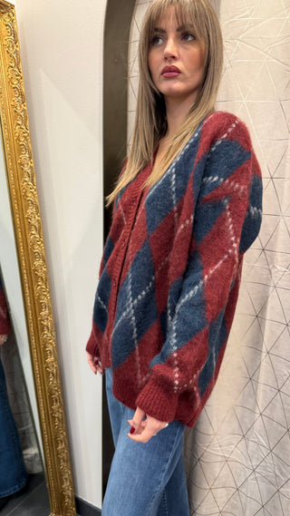 Cardigan Rombi Over