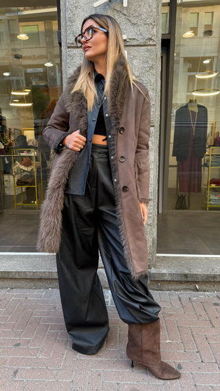 Cappotto in Ecofur Reversibile