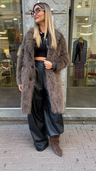 Cappotto in Ecofur Reversibile