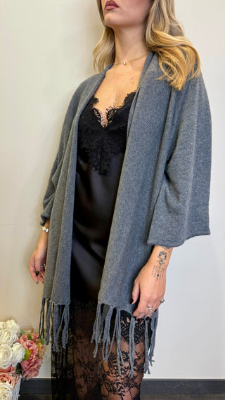 Cardigan Frange Kontatto