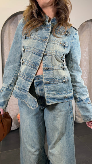 Giacca Denim Napoleone Tensione In
