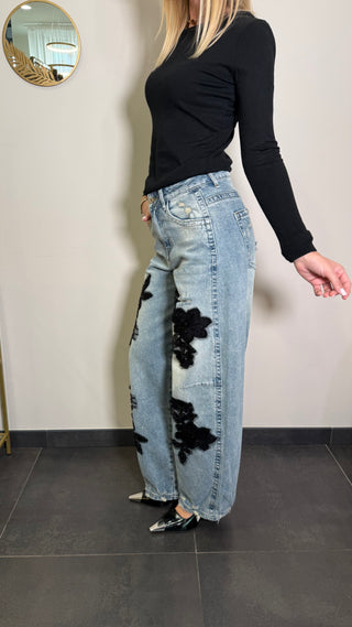 Jeans Annarock con applicazioni