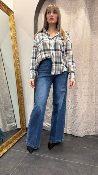 Camicia Check Tensione In