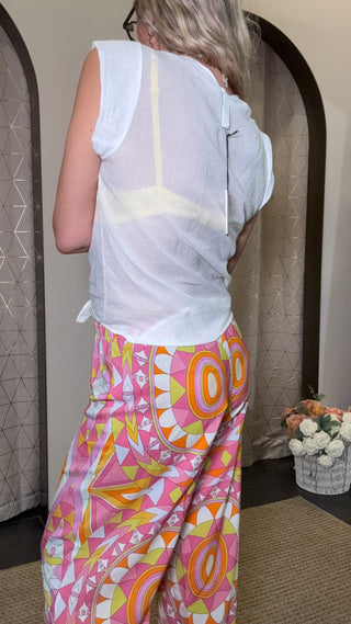 Camicia tensione in mussola nodo