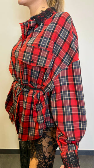 Abito Camicia Con Pizzo Souvenir