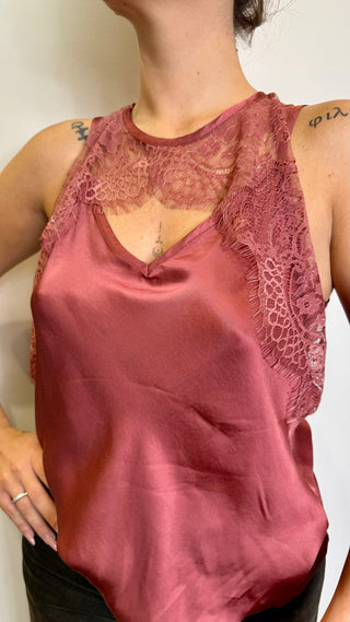 Top Satin Pizzo Philia Loft