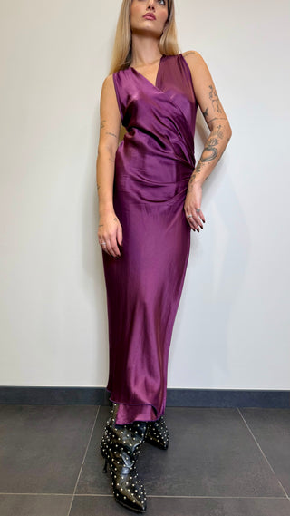 Long Dress In Satin Souvenir