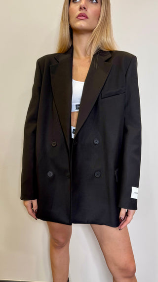 Blazer Doppiopetto Con Spalline