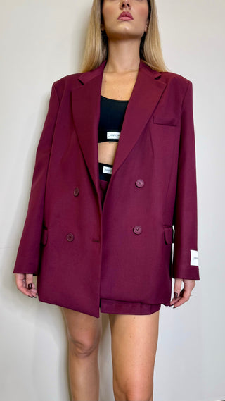 Blazer Doppiopetto Con Spalline