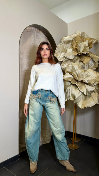 Jeans Gaya Ricamo