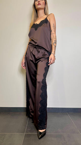 Pantalone Satin Tensione In