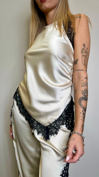 Top Satin A Punta