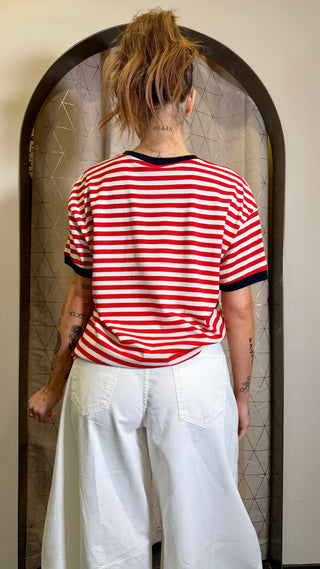 T-shirt Righe N5 Tensione In