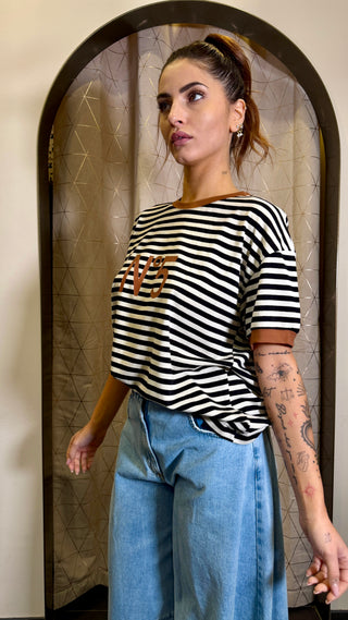 T-shirt Righe N5 Tensione In