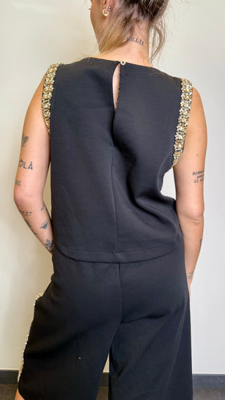 Canotta Strass Tensione In