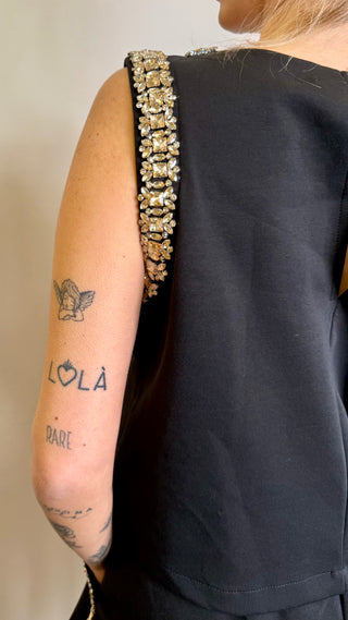 Canotta Strass Tensione In