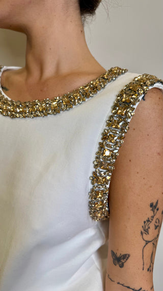 Canotta Strass Tensione In