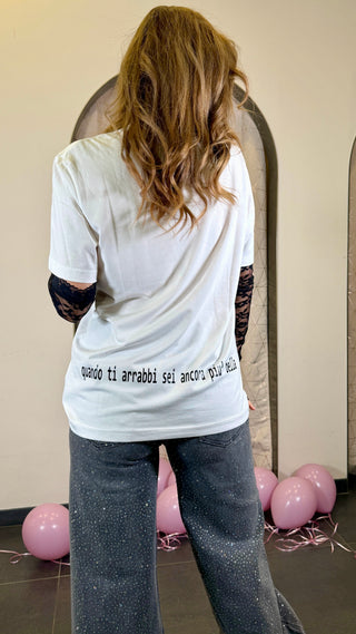 T-shirt "Quando ti arrabbi..." Manicotti Luce