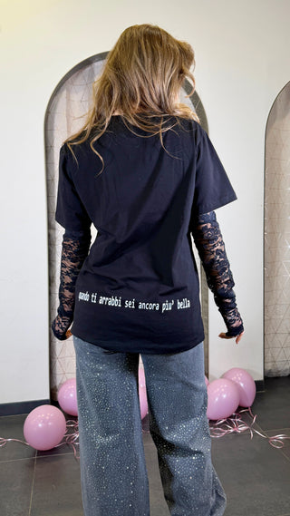 T-shirt "Quando ti arrabbi..." Manicotti Luce