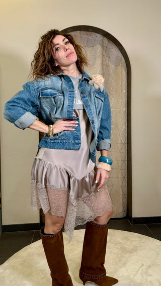 Giacca Denim Spilla Philia Loft