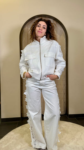 Pantalone Banda Pizzo Philia Loft